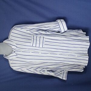 Striped Foxcroft Buttondown Tunic Shirt